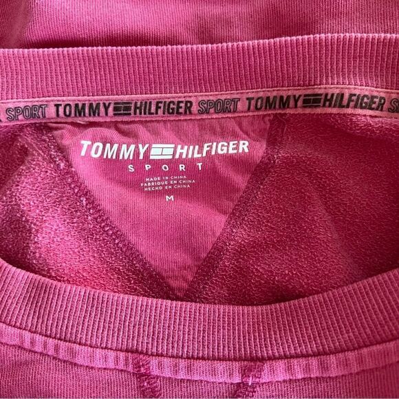 🆕 Tommy Hilfiger Sport Women’s Fuschia Sweatshirt size M - Picture 9 of 12